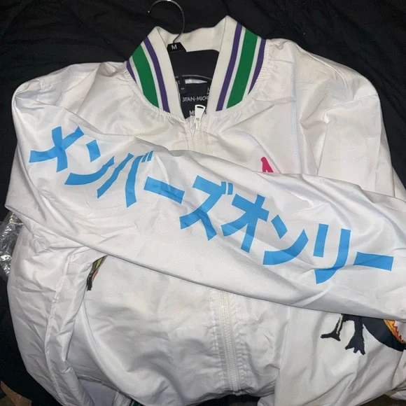 Jean-Michel Basquiat x Members Only white bomber jacket Size M - Picture 4 of 6